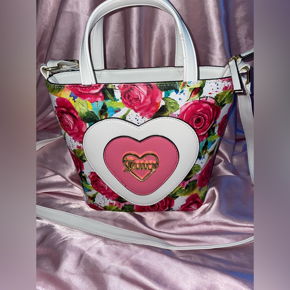 Juicy Couture pink flowered purse